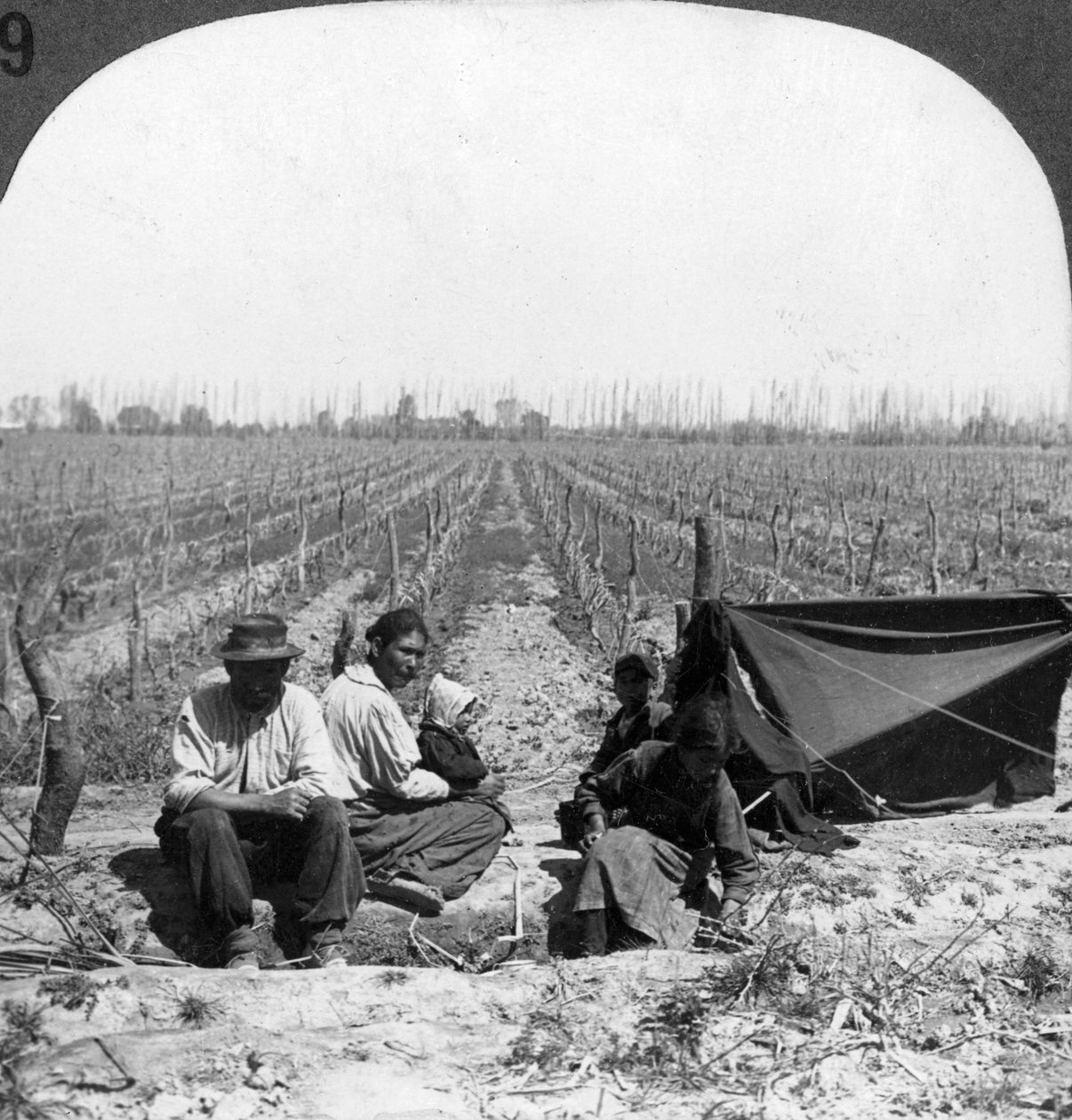 Włoski osadnik i jego rodzina, Mendoza, Argentyna, 1900 autorstwa Unbekannt