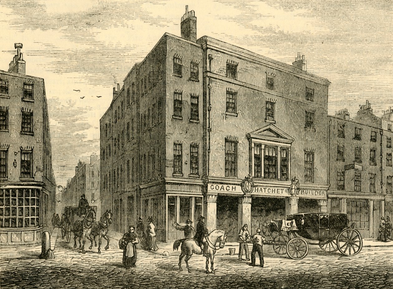 Stary sklep dla autokarów w Long Acre, 1881. autorstwa Unbekannt
