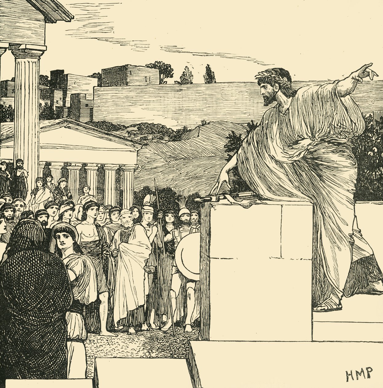 Oracja Demostenesa, 1890. autorstwa Unbekannt