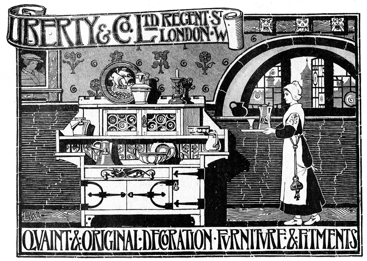 Reklama dla Liberty and Co Ltd, 1898 autorstwa Unbekannt