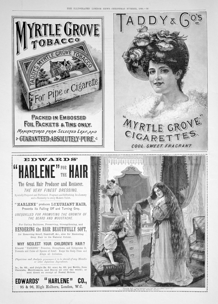Strona reklamowa w Illustrated London News, numer świąteczny, 1896 autorstwa Unbekannt