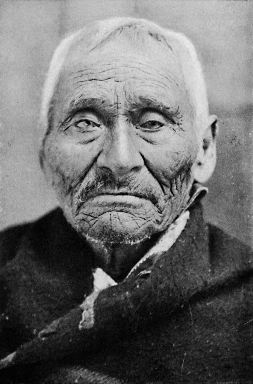 Starszy Indianin Tlingit z Alaski, 1912 r autorstwa Unbekannt