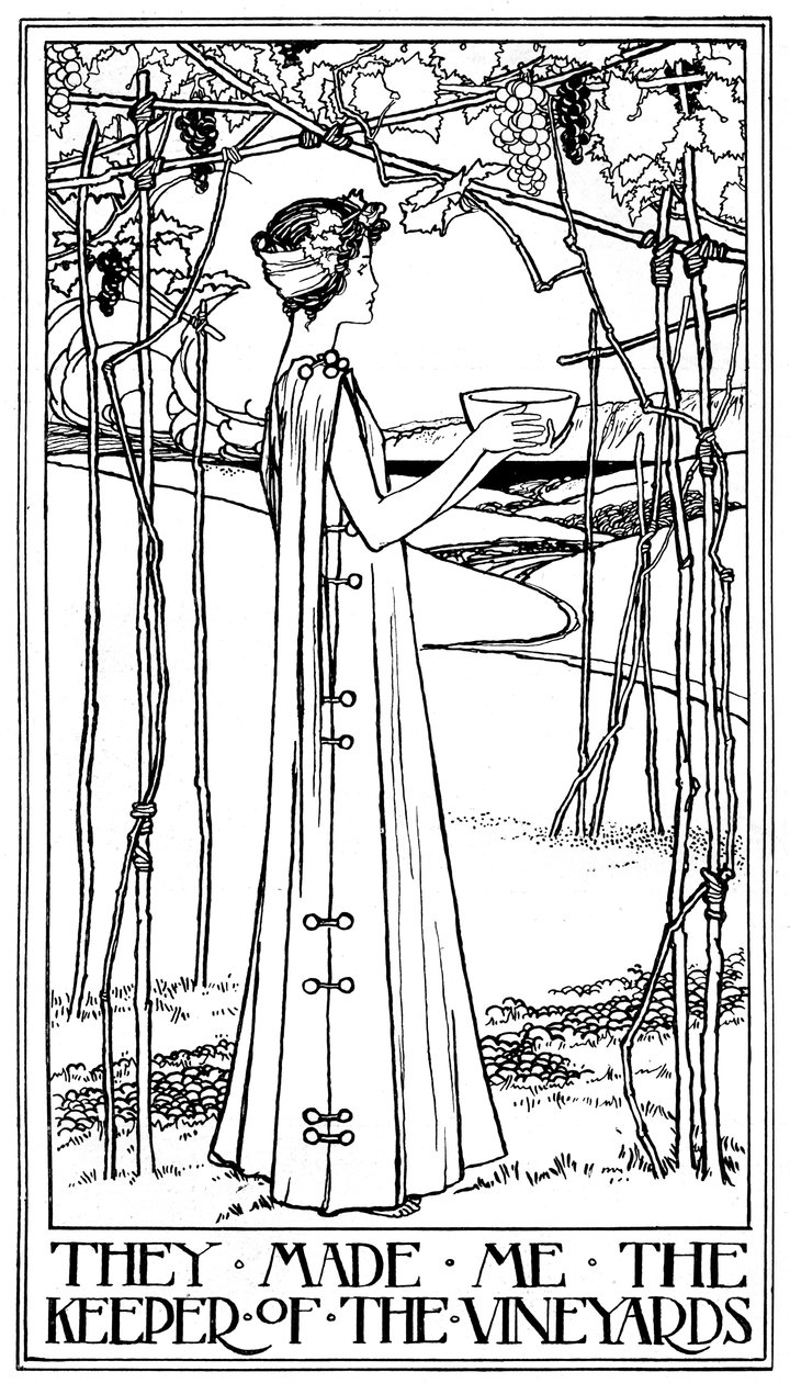 Ilustracja do Pieśni nad Pieśniami, 1899 autorstwa Unbekannt