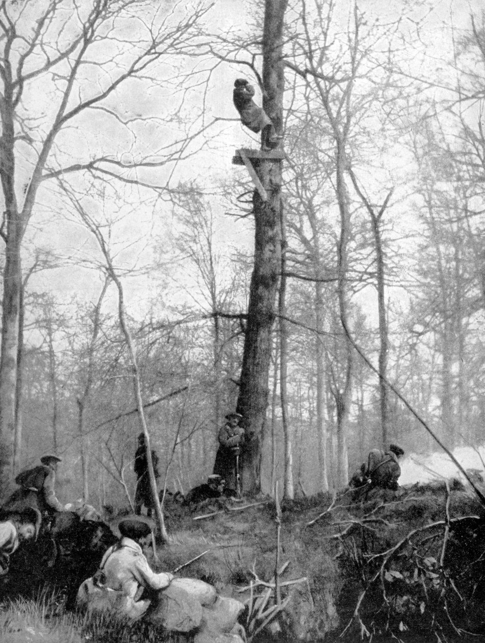 Punkt obserwacyjny, 1915 autorstwa Unbekannt