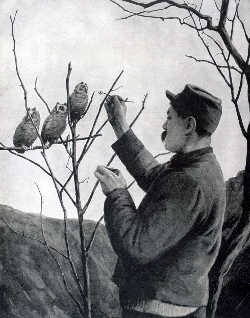 Oryginalna dekoracja okopu, Francja, I wojna światowa, 1915 autorstwa Unbekannt