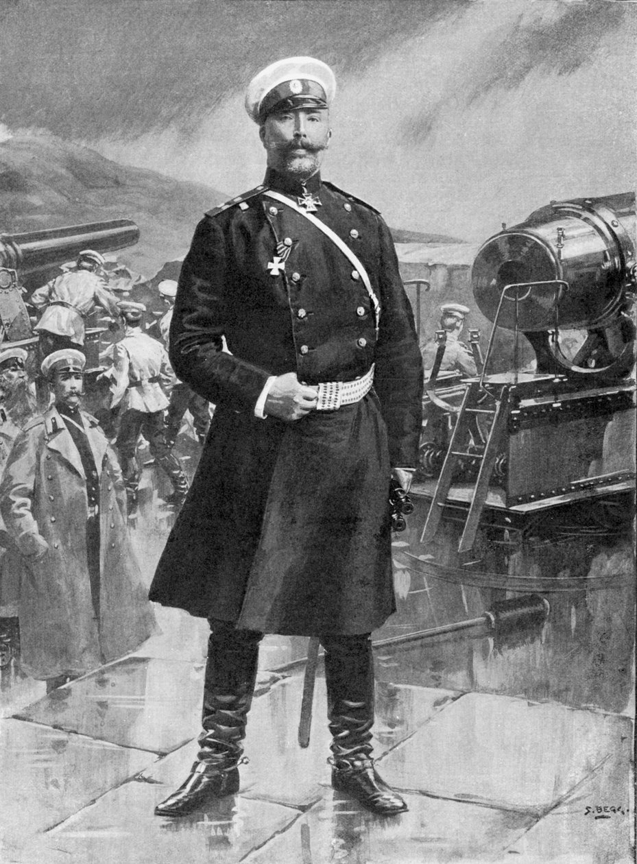 Anatolij Michajłowicz Stossel, rosyjski generał, wojna rosyjsko-japońska, 1904-5 autorstwa Unbekannt