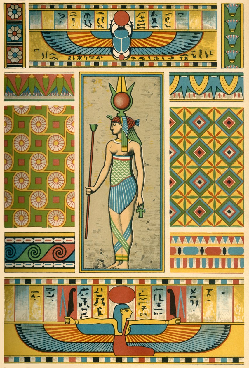 Staroegipska dekoracja, 1898. autorstwa Unbekannt