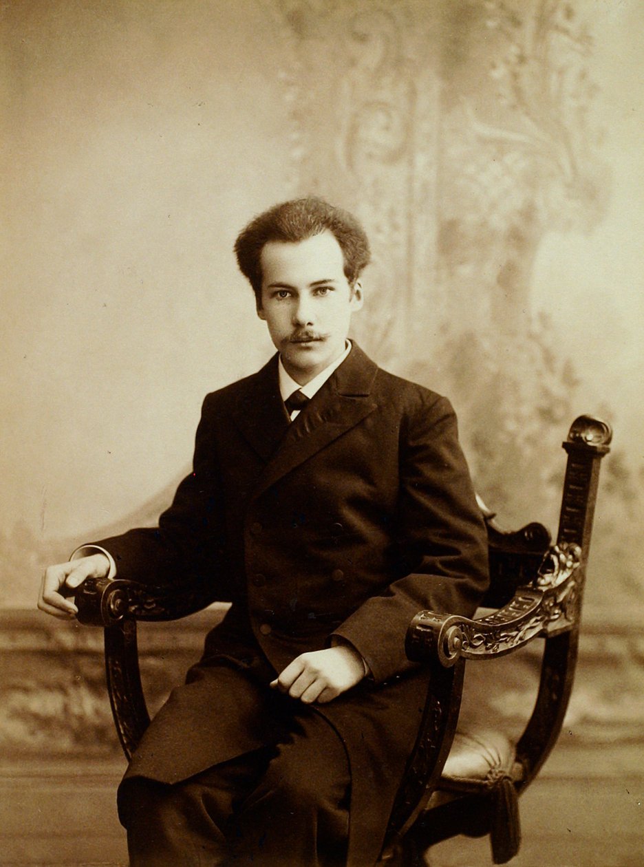 Andrei Bely, rosyjski powieściopisarz i poeta, 1904 autorstwa Unbekannt