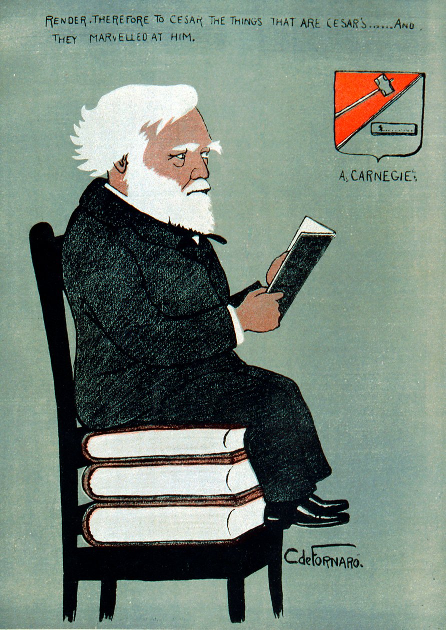 Andrew Carnegie 1835-1918, szkocko-amerykański przemysłowiec i filantrop autorstwa Unbekannt
