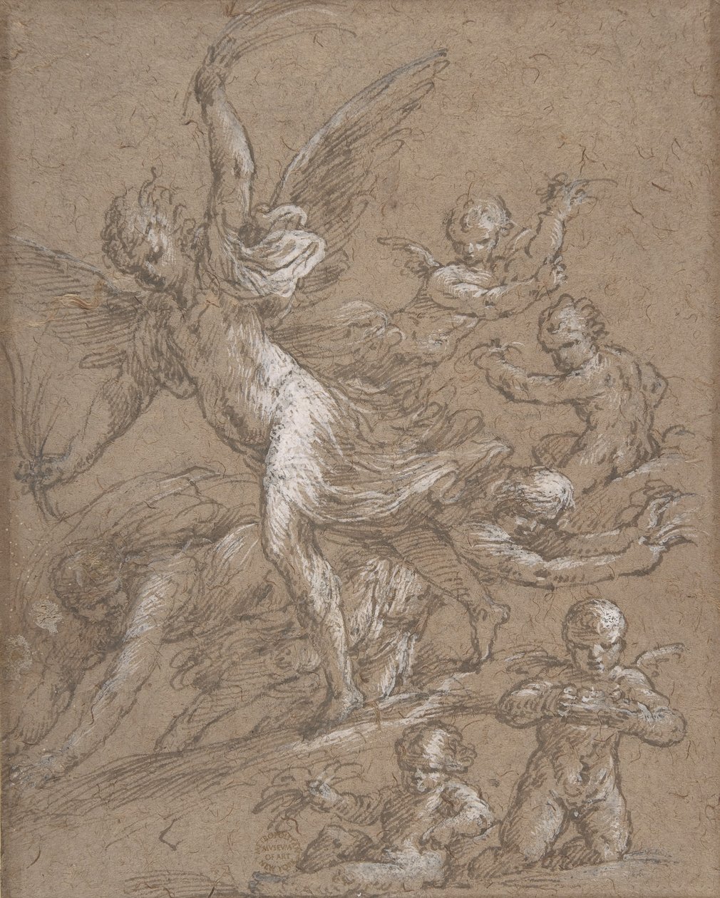 Anioły i Putti, XVII wiek. autorstwa Unbekannt