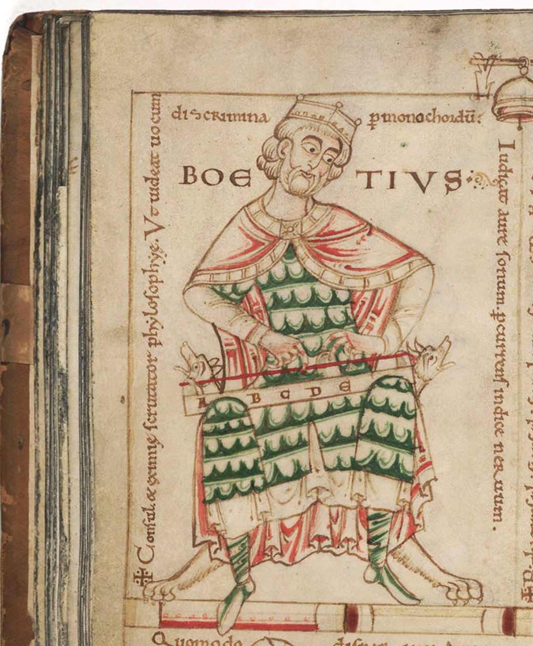 Anicius Manlius Severinus Boethius Z: Formacja muzyki Boecjusza, XII w. autorstwa Unbekannt
