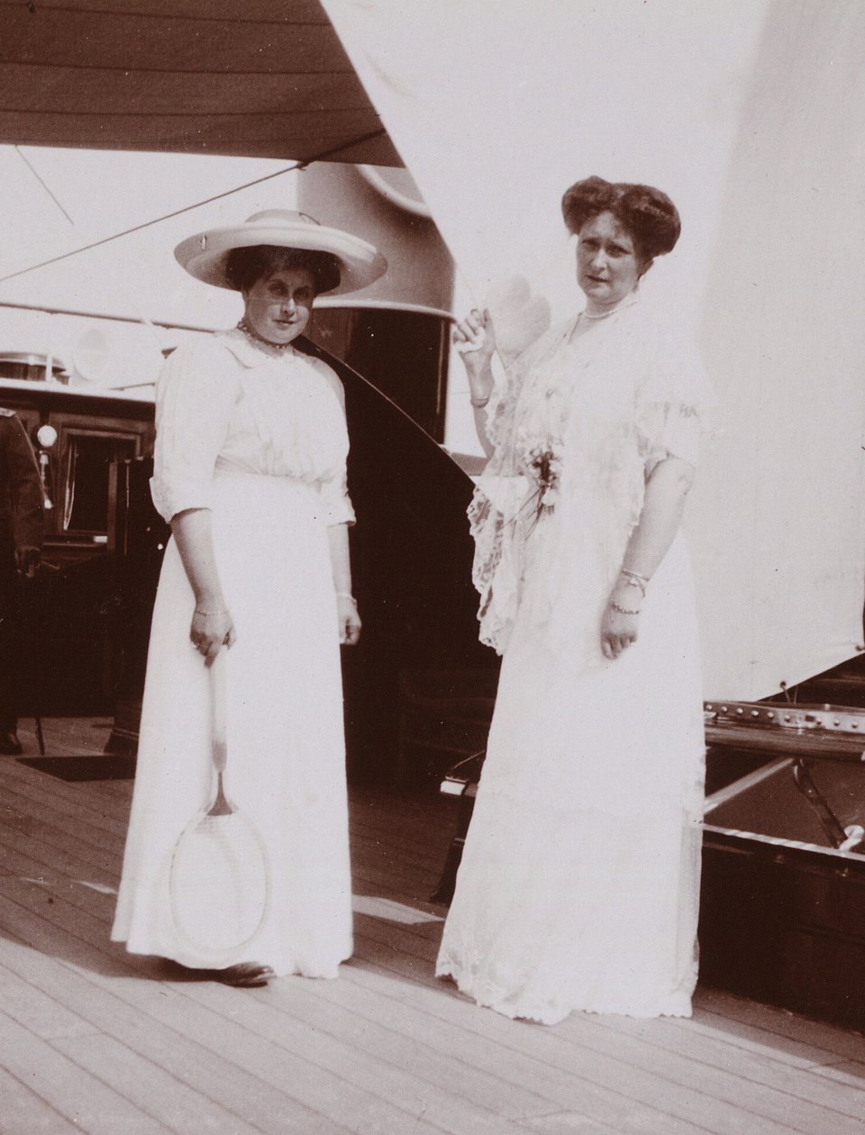 Anna Aleksandrowna Wyrubowa wyjechała z cesarzową Aleksandrą Fiodorowną z Rosji, 1912-1913 autorstwa Unbekannt