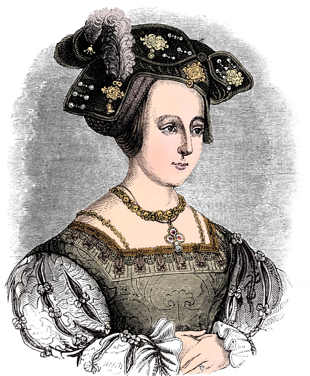 Anna Boleyn c1504-1536, druga żona Henryka VIII z Anglii, c1880 autorstwa Unbekannt