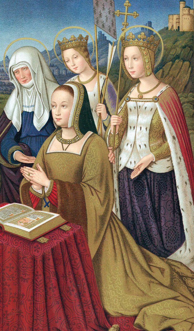 Anna Bretanii 1476-1514, księżna Bretanii i królowa Francji autorstwa Unbekannt