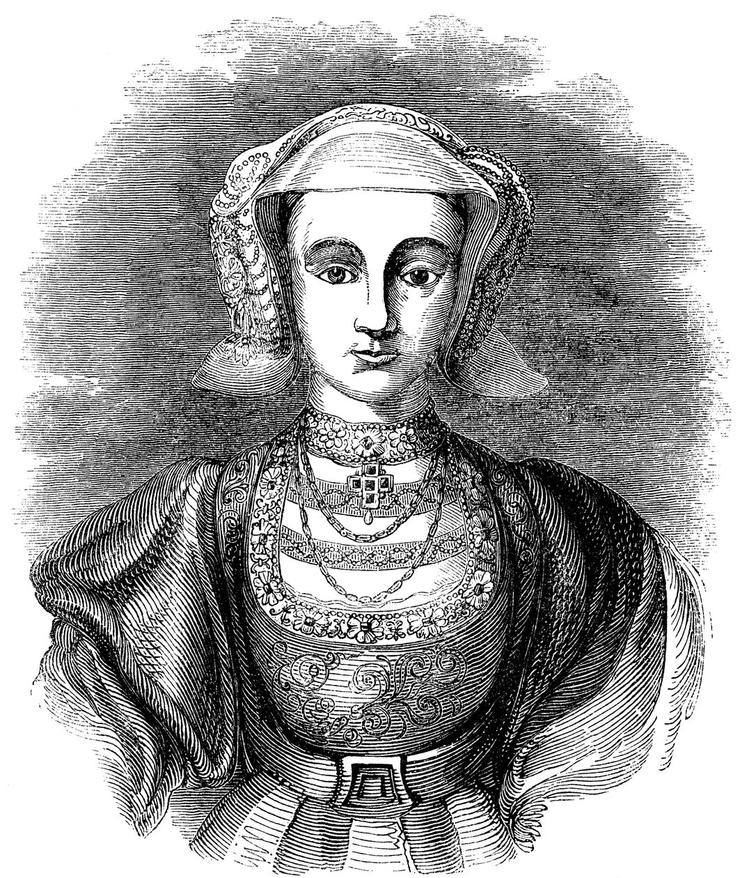 Anna z Kleve 1515-1557, czwarta żona Henryka VIII z Anglii, XIX wiek autorstwa Unbekannt