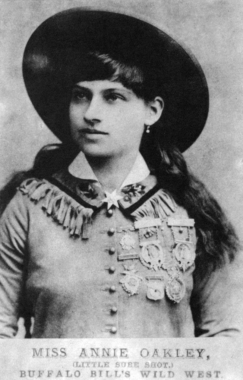 Annie Oakley, amerykańska strzelanka wyborowa, koniec XIX wieku 1954 autorstwa Unbekannt