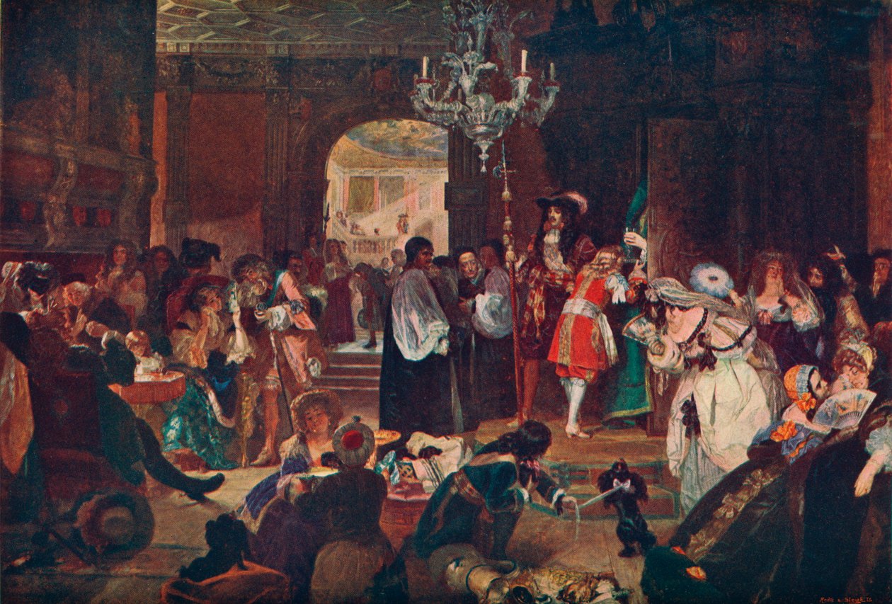 Przedpokój w Whitehall w chwilach śmierci Karola II, 1685 1905 autorstwa Unbekannt