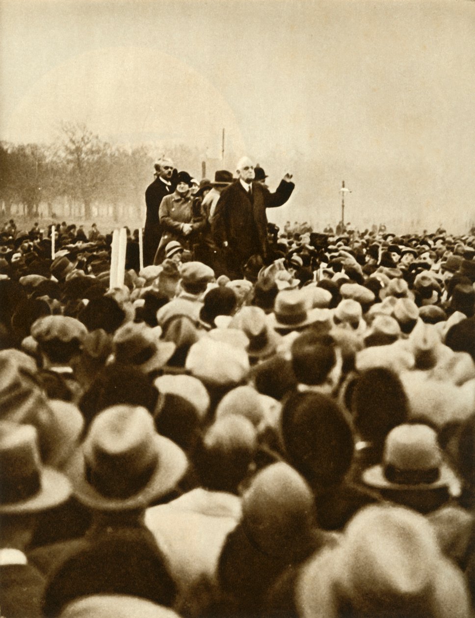 Demonstracja antyrządowa, Hyde Park, Londyn, 6 lutego 1933, 1935.i autorstwa Unbekannt