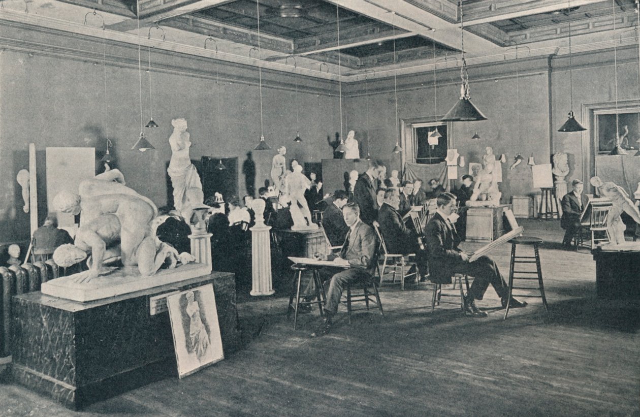 Zajęcia antyków i życia w Ontario College of Art, Toronto, c1913 autorstwa Unbekannt