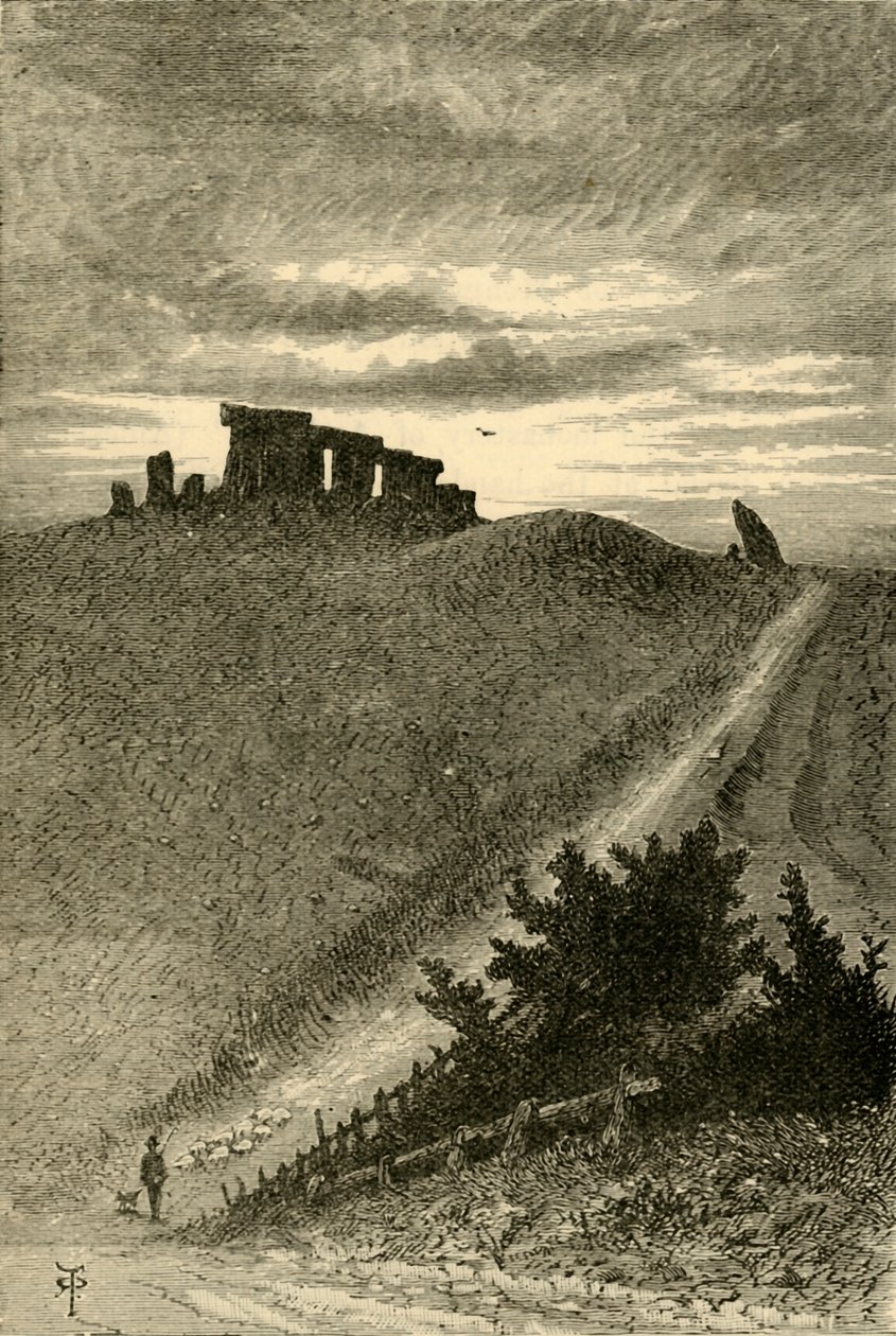 Podejście do Stonehenge od wschodu, 1898. autorstwa Unbekannt