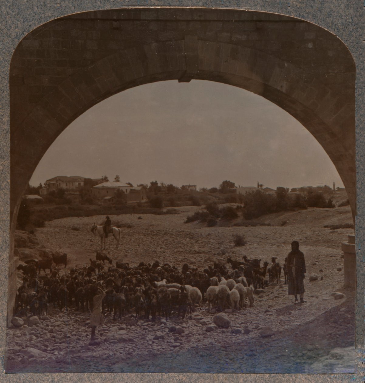Akwedukt pokazujący Jerycho przez Arch, ok. 1900 autorstwa Unbekannt