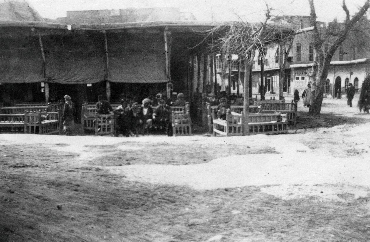 Arabska kawiarnia, Bagdad, Mezopotamia, I wojna światowa, 1918 r. autorstwa Unbekannt
