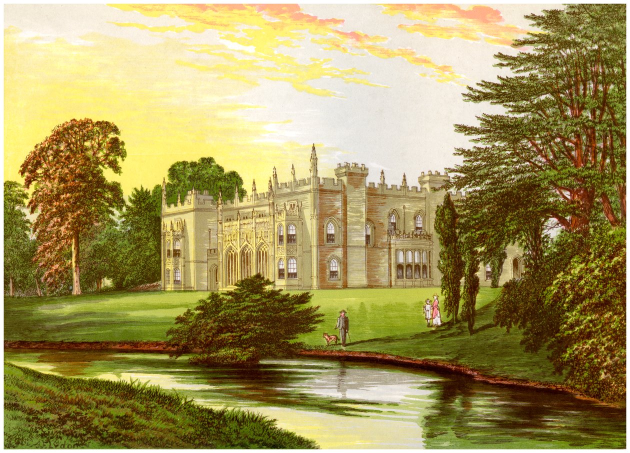 Arbury Hall, Warwickshire, dom rodziny Newdegate, ok. 1880 autorstwa Unbekannt