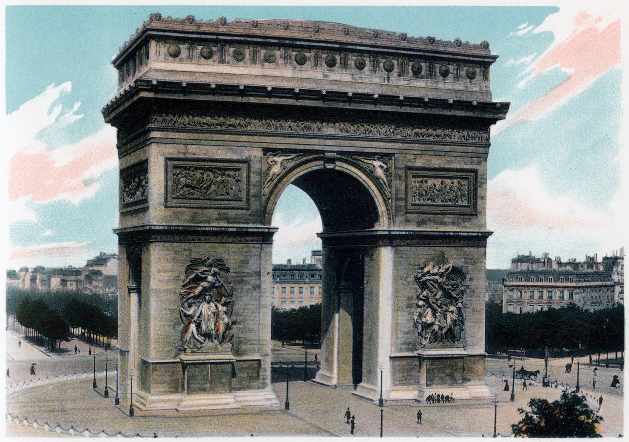 Łuk Triumfalny, Paryż, ok. 1900 autorstwa Unbekannt