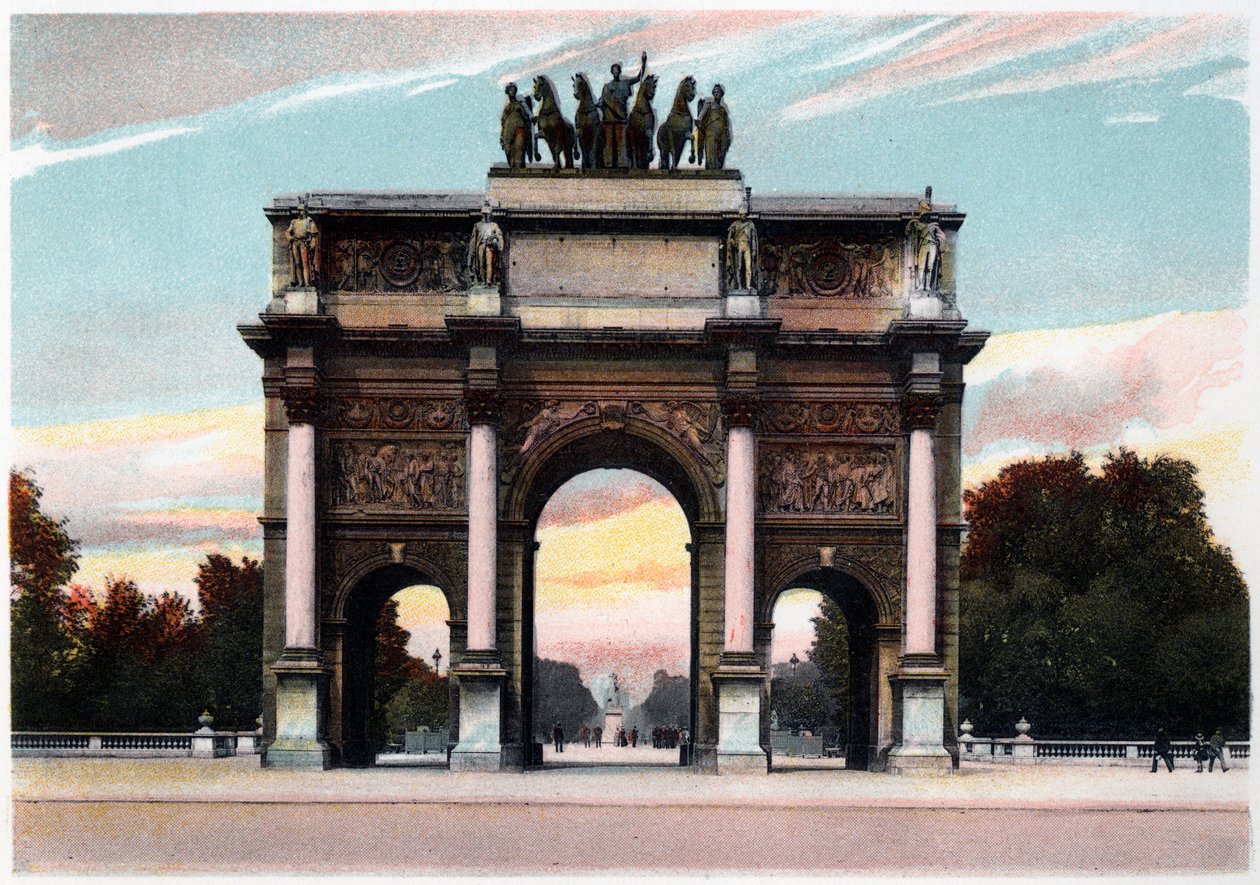 Łuk Triumfalny, Paryż, ok. 1900 autorstwa Unbekannt