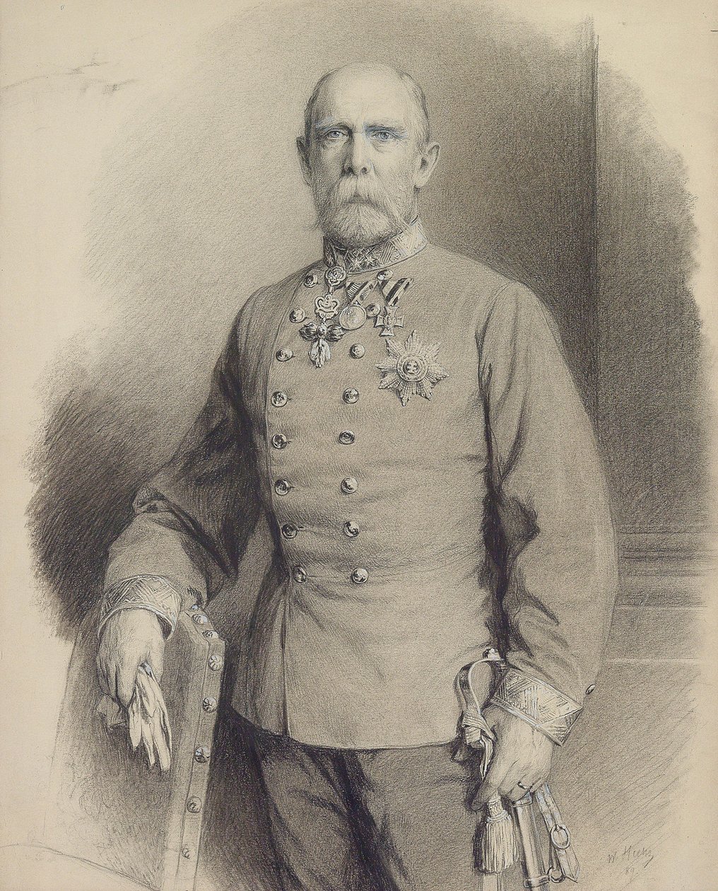 Arcyksiążę Karol Ludwig Austrii 1833-1896, 1889. autorstwa Unbekannt