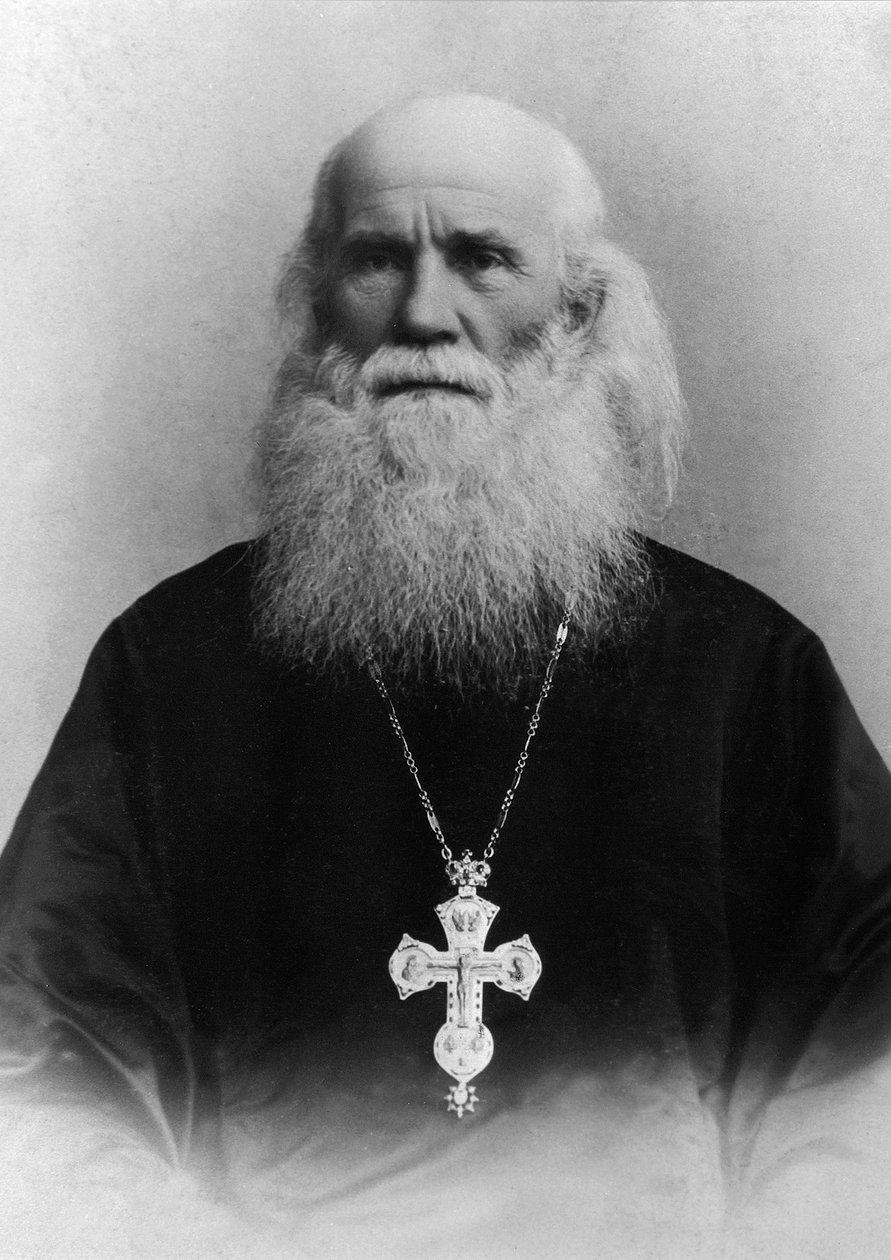 Archimandryta Tichon Rudniew, rosyjski duchowny prawosławny, 1901 autorstwa Unbekannt