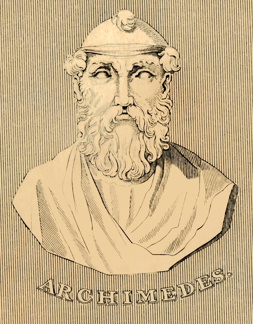 Archimedes, c287-212 pne, 1830. autorstwa Unbekannt