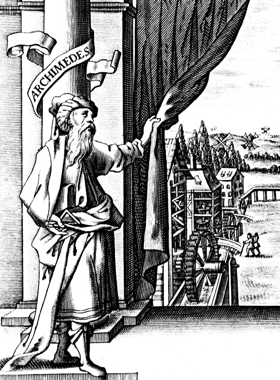 Archimedes c287-212 pne, starożytny grecki matematyk i wynalazca autorstwa Unbekannt