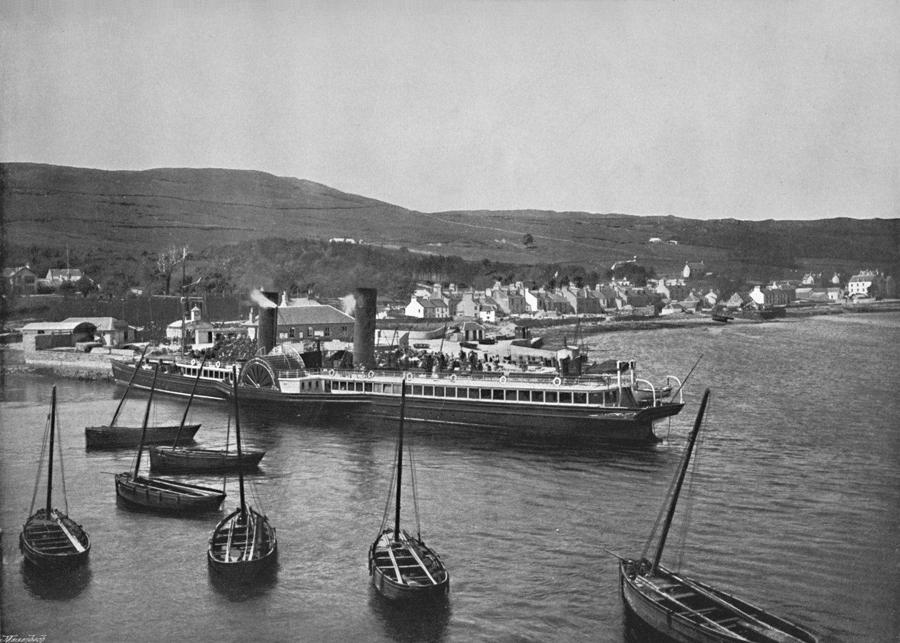 Ardrishaig - Parowiec Columba przy Ardrishaig Quay, 1895 autorstwa Unbekannt