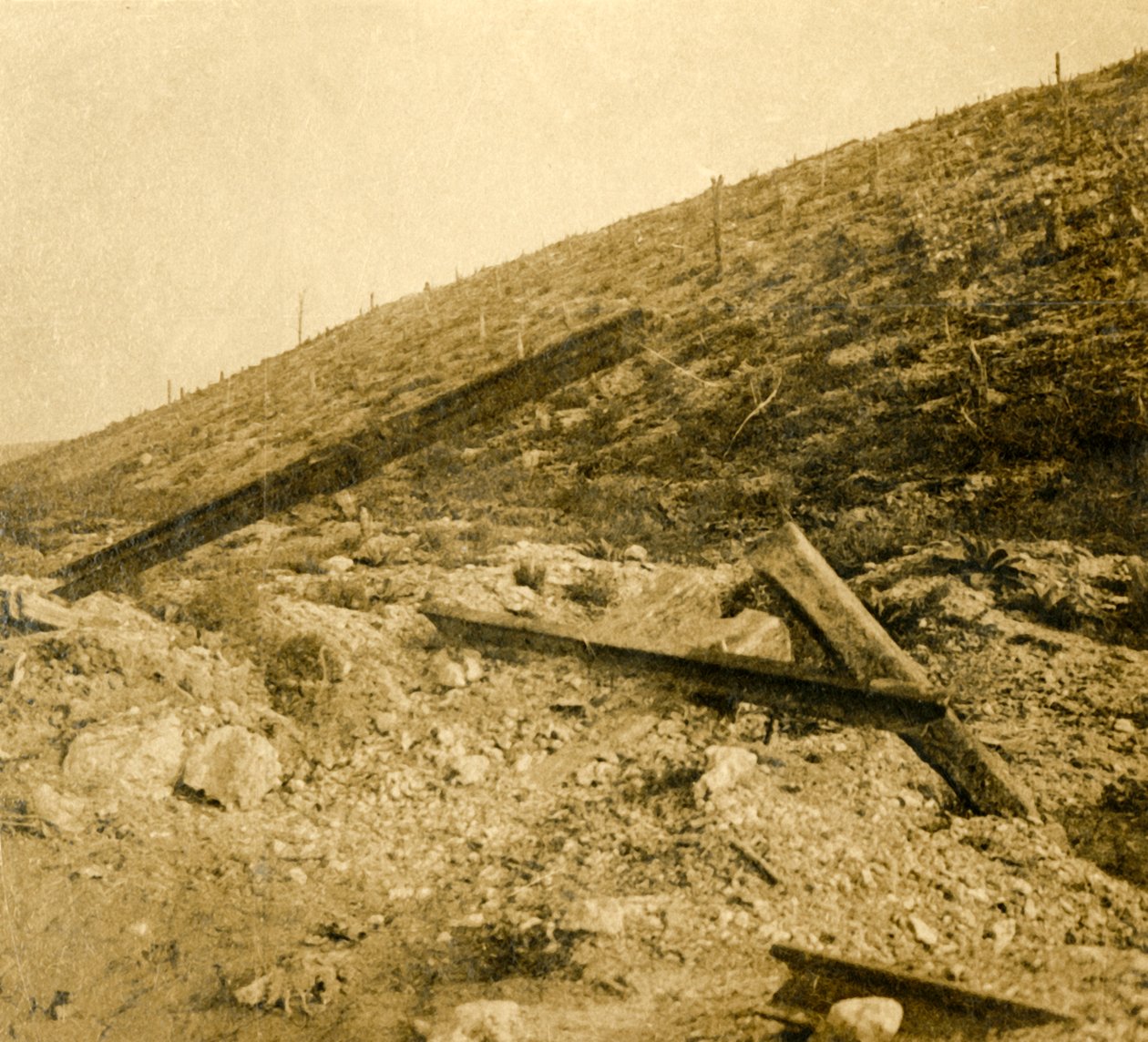 Obszar otaczający fort w Douaumont, północna Francja, c1914-c1918 autorstwa Unbekannt