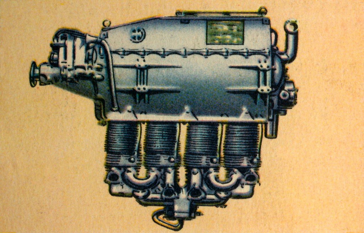 Silnik lotniczy Argus As 8 100 koni mechanicznych, 1932. autorstwa Unbekannt