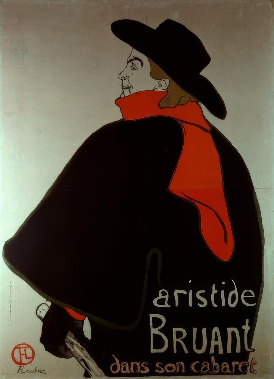 Aristide Bruant w swoim kabarecie autorstwa Unbekannt