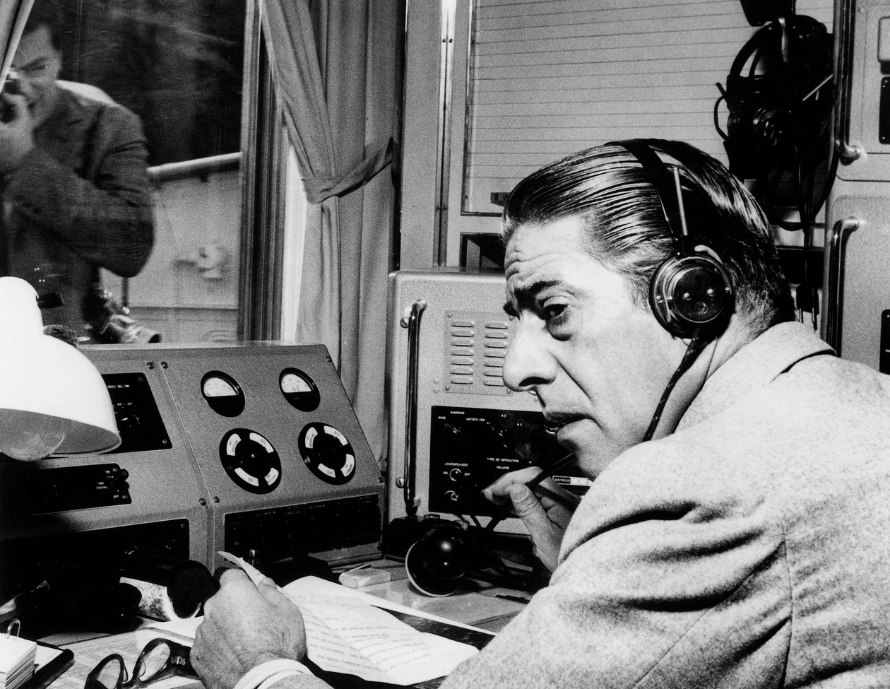 Arystoteles Onassis na swoim jachcie autorstwa Unbekannt