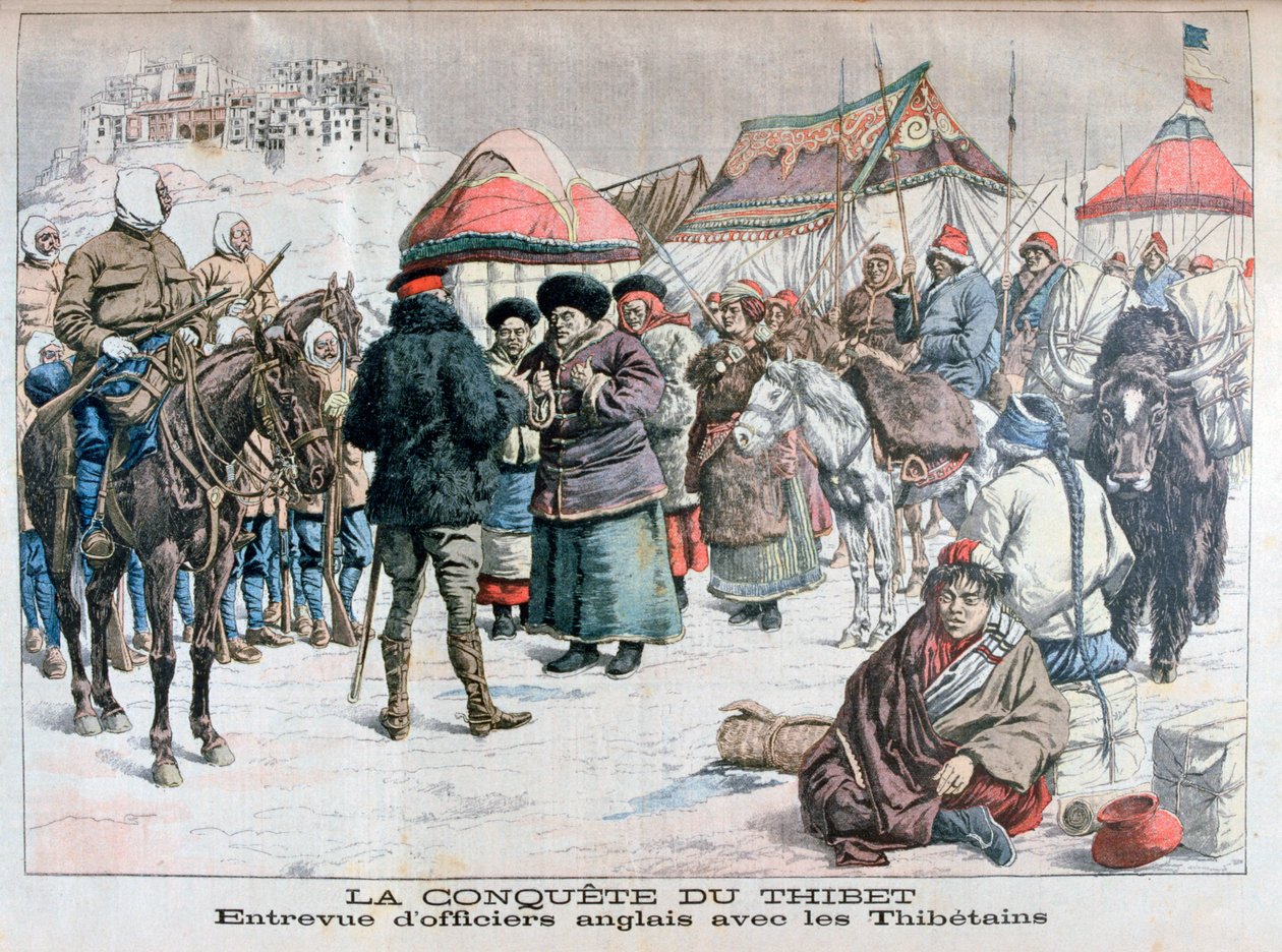 Zbrojna inwazja na Tybet przez siły brytyjskie i indyjskie, 1904 autorstwa Unbekannt