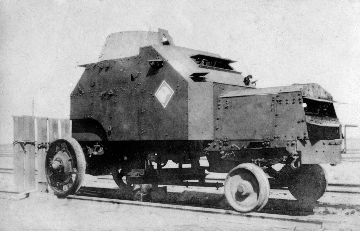 Samochód pancerny na szynach, Bagdad, Irak, 1917-1919 autorstwa Unbekannt
