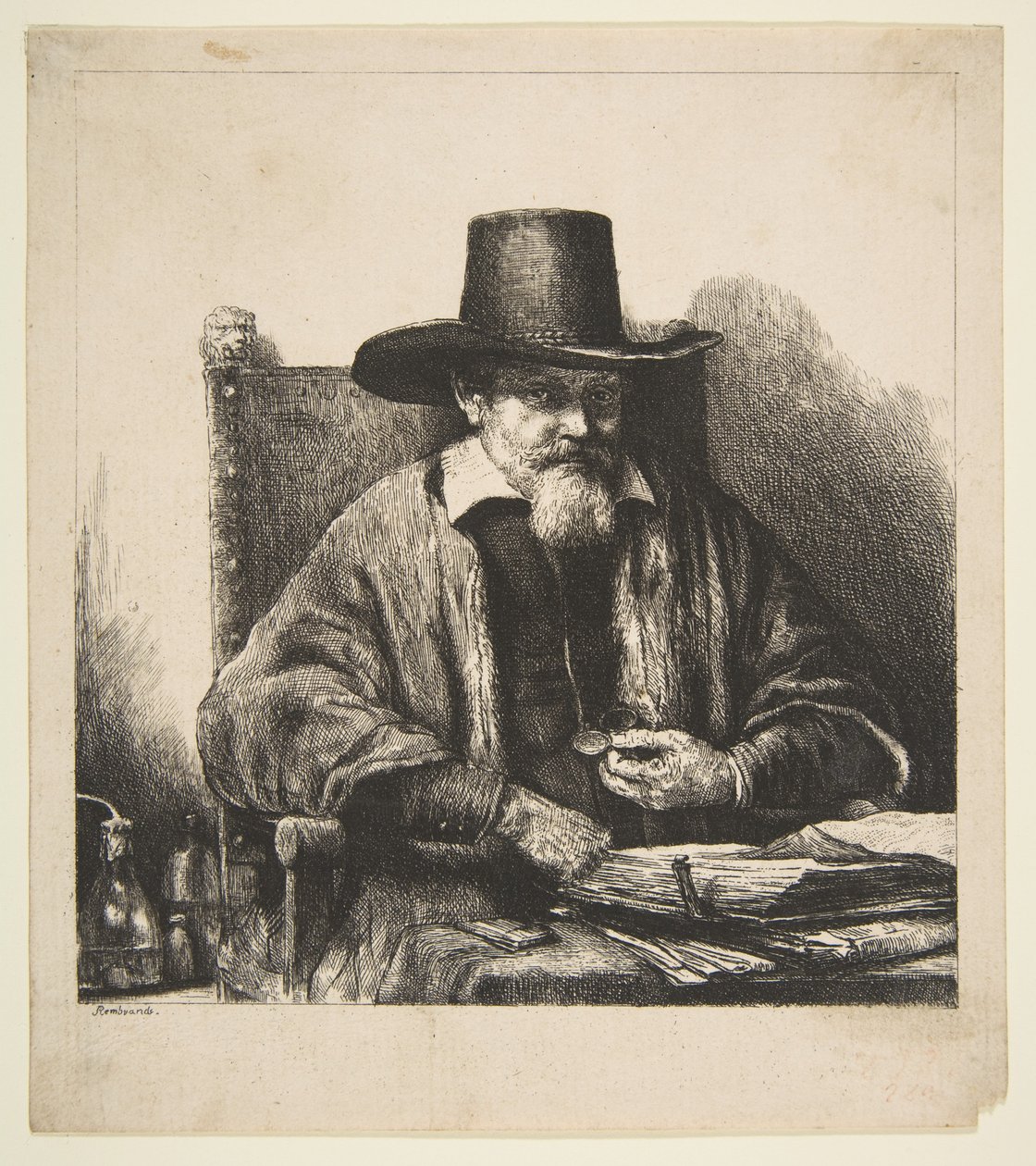 Arnold Tholinx, inspektor reverse copy.n.d. autorstwa Unbekannt