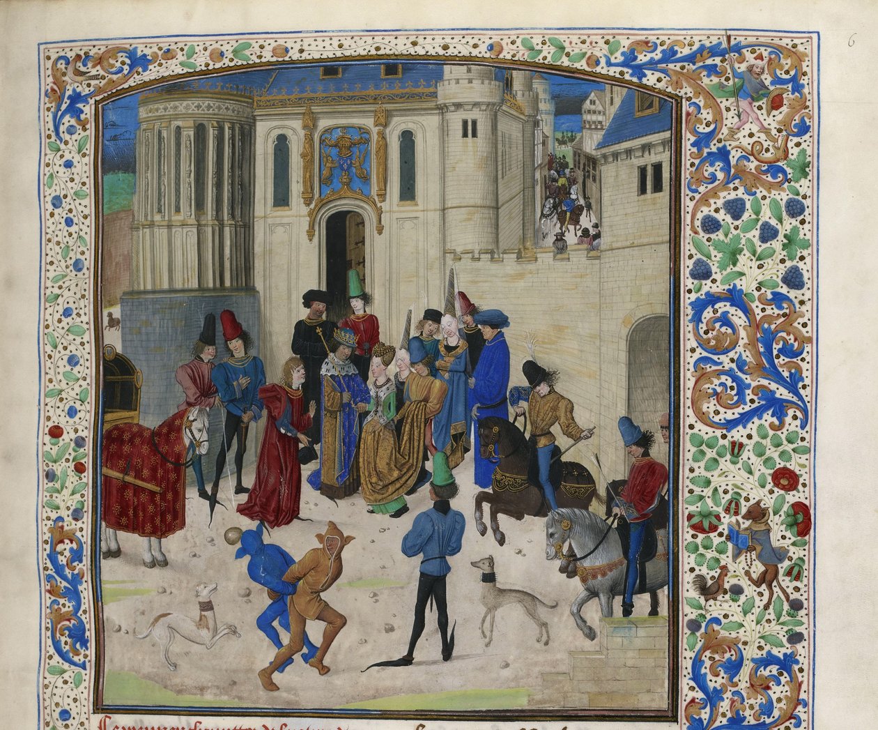 Przybycie Isabeau de Bavaria do Paryża, ok. 1470-1475. autorstwa Unbekannt