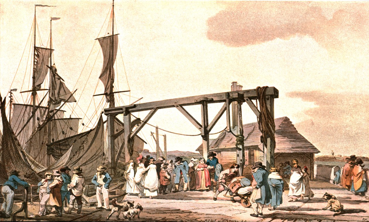 Przybycie Hoya do Margate, 1808, ok. 1900. autorstwa Unbekannt