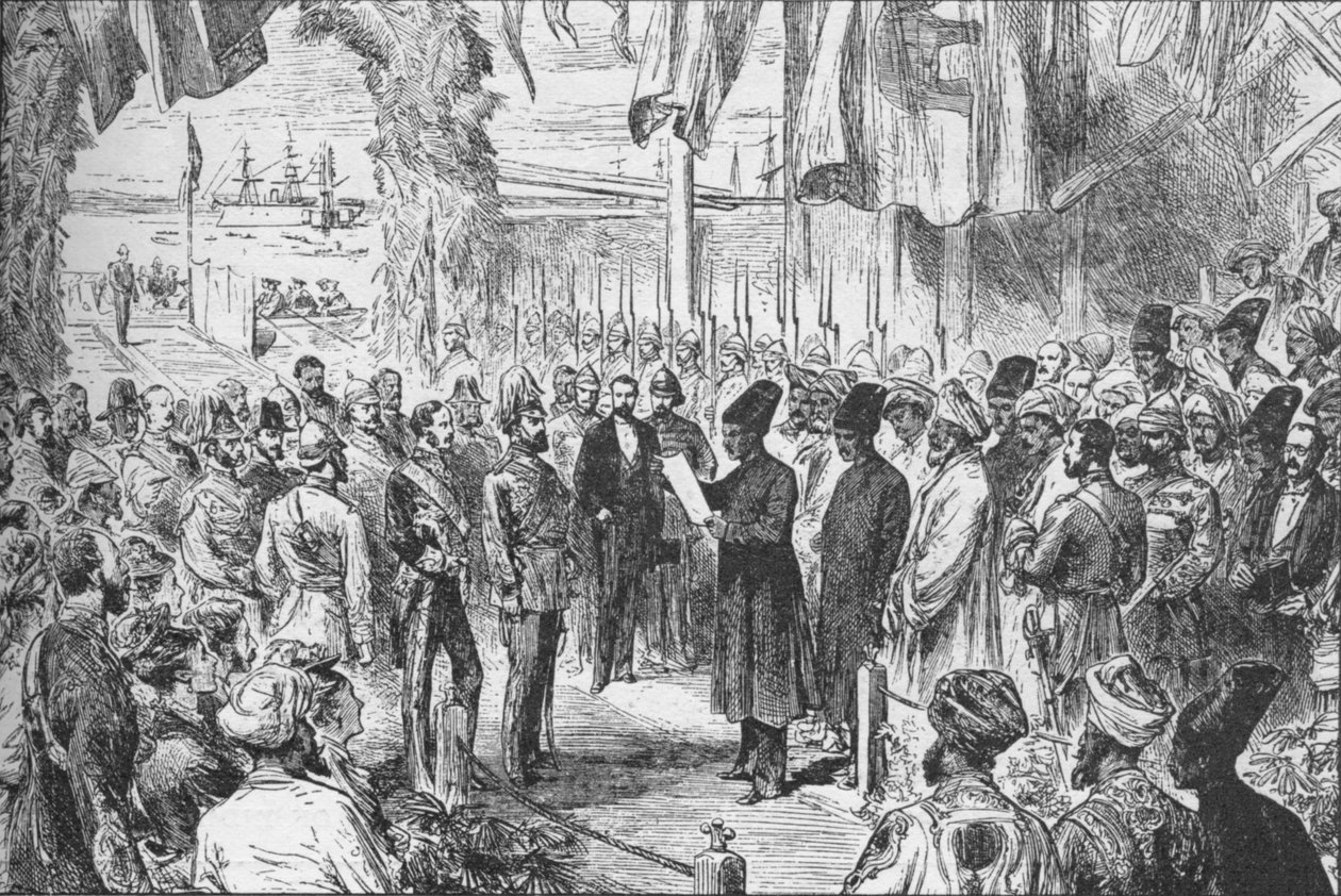 Przybycie księcia Walii do Bombaju w Indiach, 8 listopada 1875 1908 r autorstwa Unbekannt