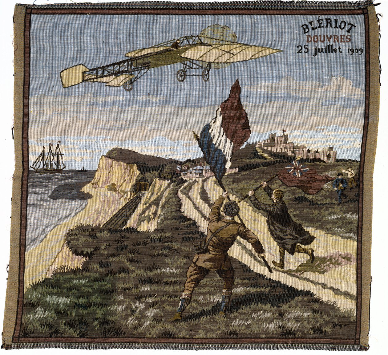 Przybycie Louisa Bleriota do Dover w Anglii, 25 lipca 1909 r autorstwa Unbekannt