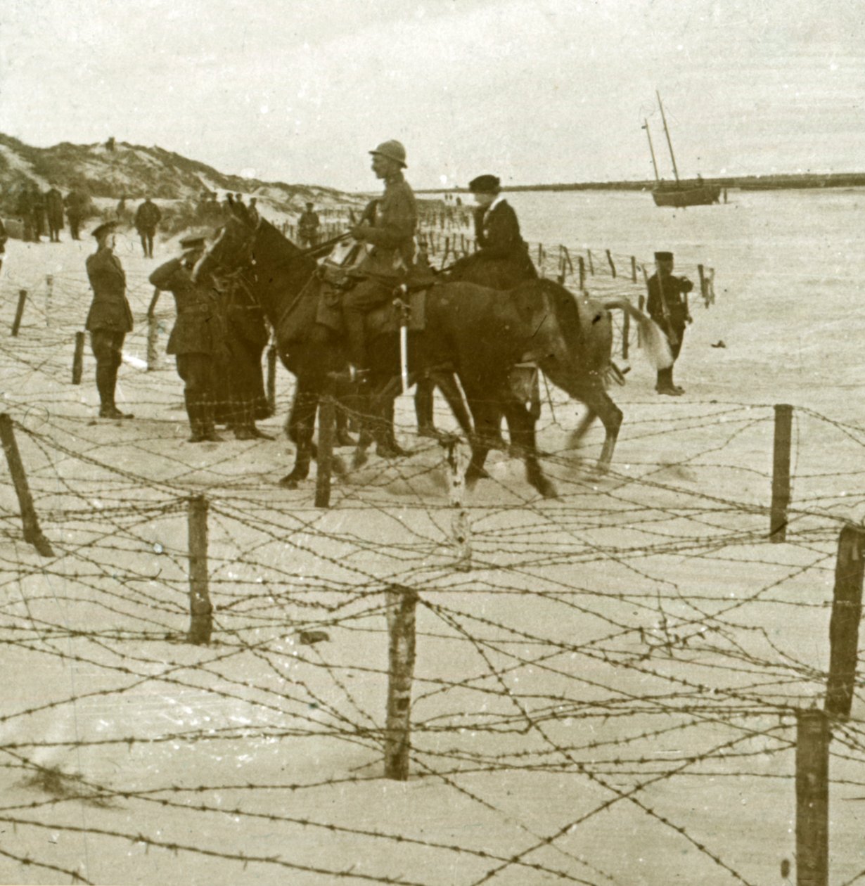 Przylot do La Panne, Flandria, Belgia, c1914-c1918 autorstwa Unbekannt
