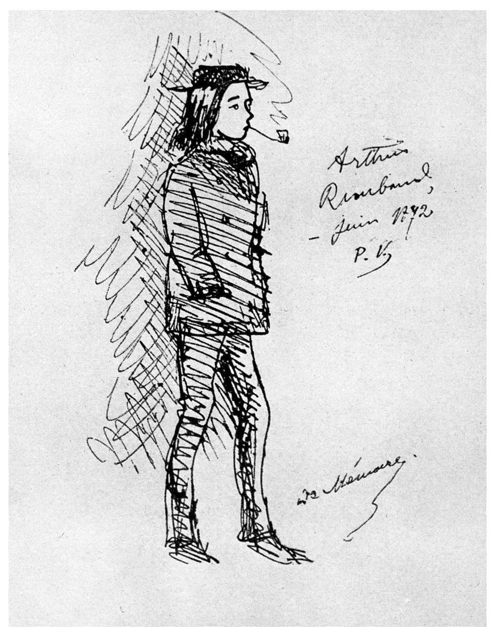Arthur Rimbaud, francuski poeta i poszukiwacz przygód, 1895 1956 autorstwa Unbekannt