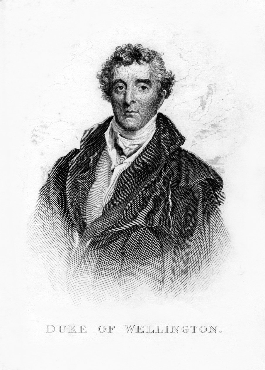 Arthur Wellesley, 1. książę Wellington, brytyjski żołnierz i mąż stanu, XIX wiek autorstwa Unbekannt