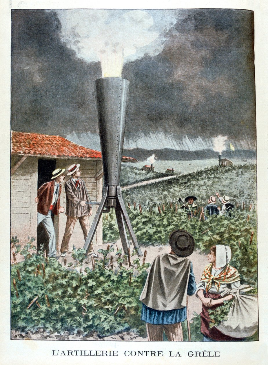 Artyleria przeciwko Gradobicie, 1901 autorstwa Unbekannt