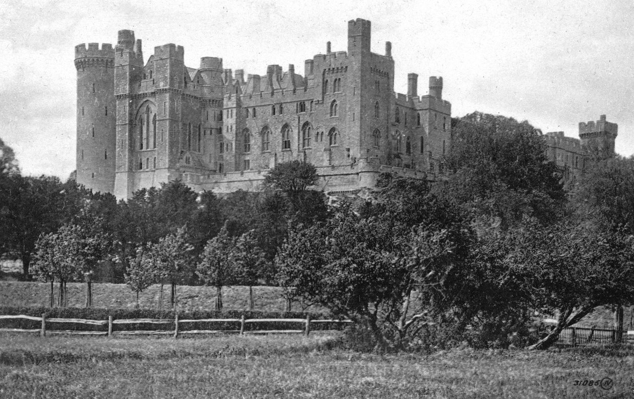 Zamek Arundel, Arundel, West Sussex, ok. 1900-1920 autorstwa Unbekannt